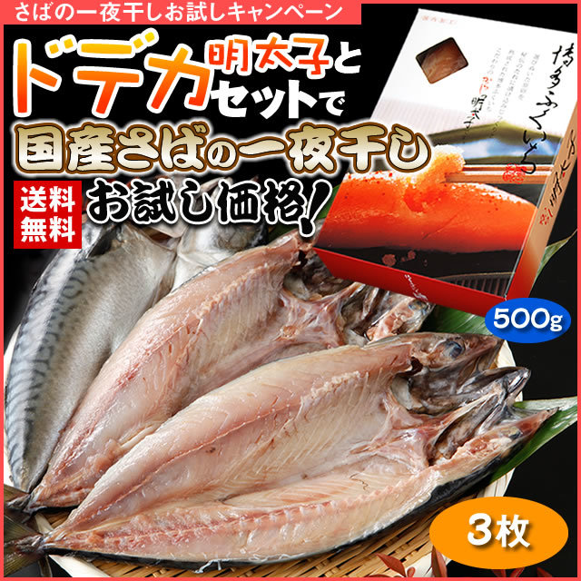 ドデカ明太子＋さばお試しセット